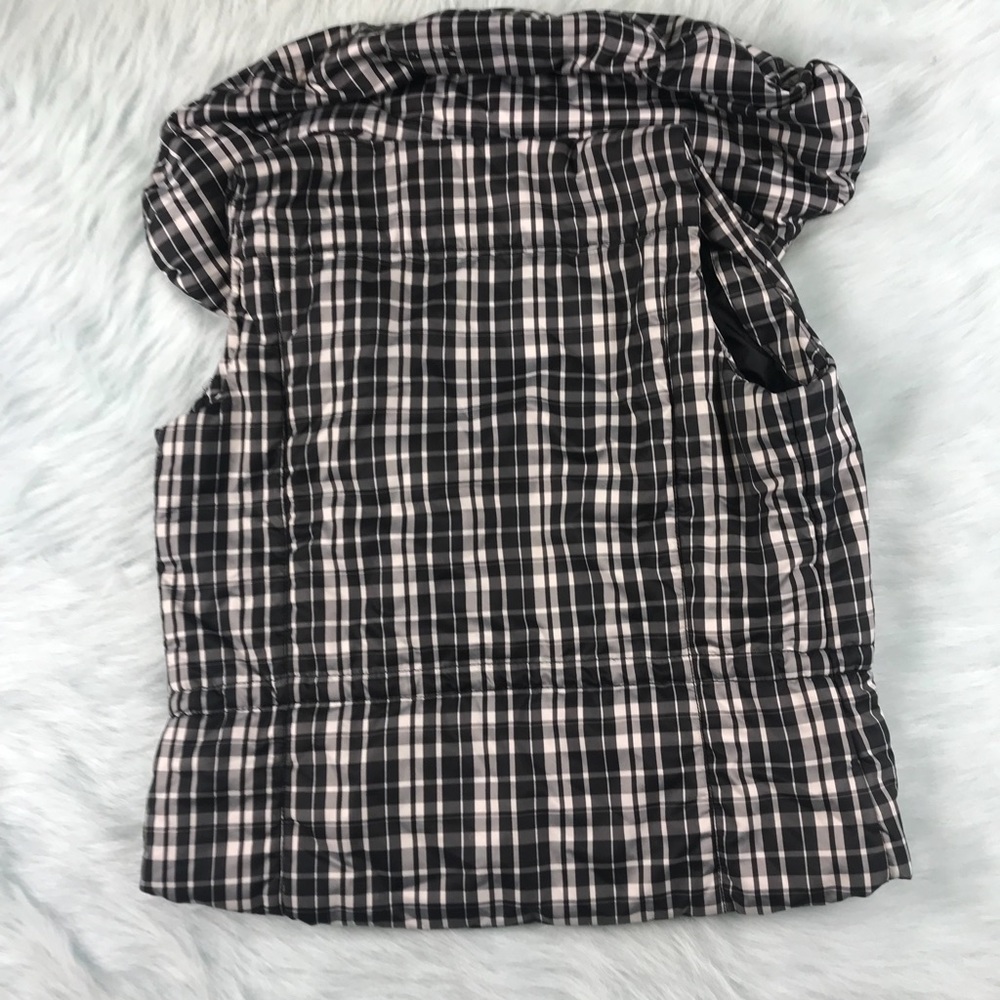 🦓Women’s Calvin Klein Striped Zebra Puffer Vest M - Picture 5 of 7